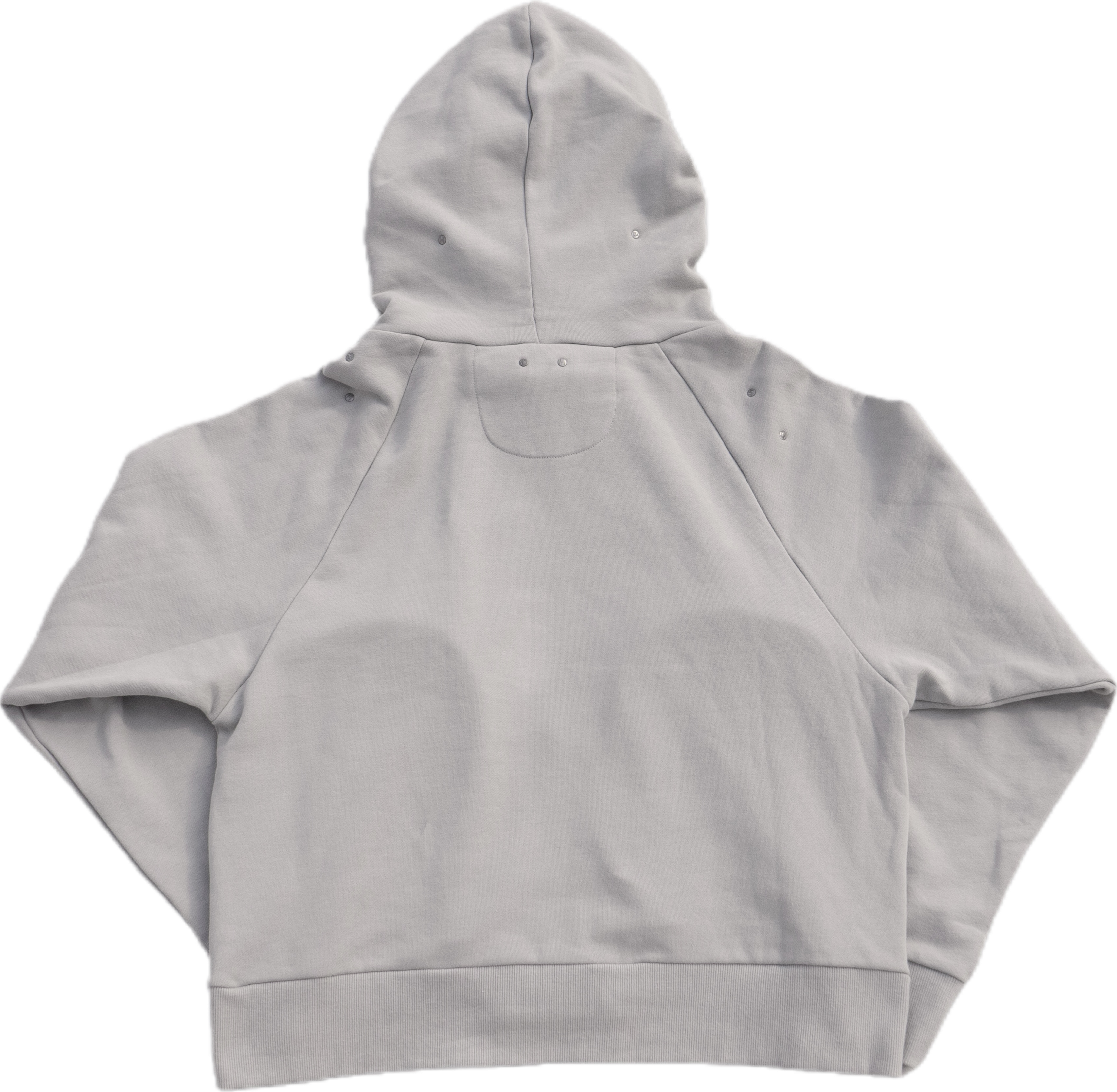 meriHari metal tag sweat parka gray