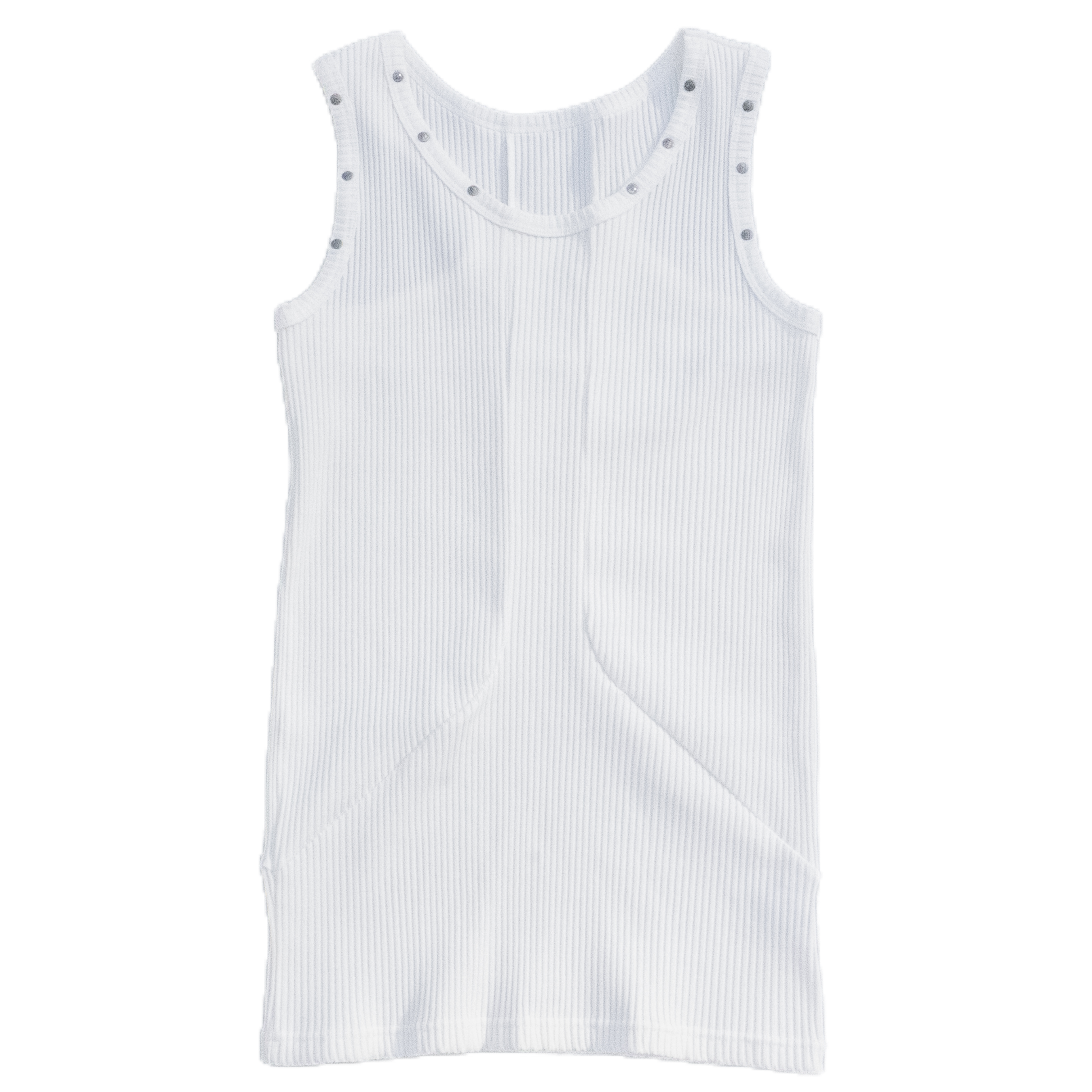 meriHari metal tag tank top white