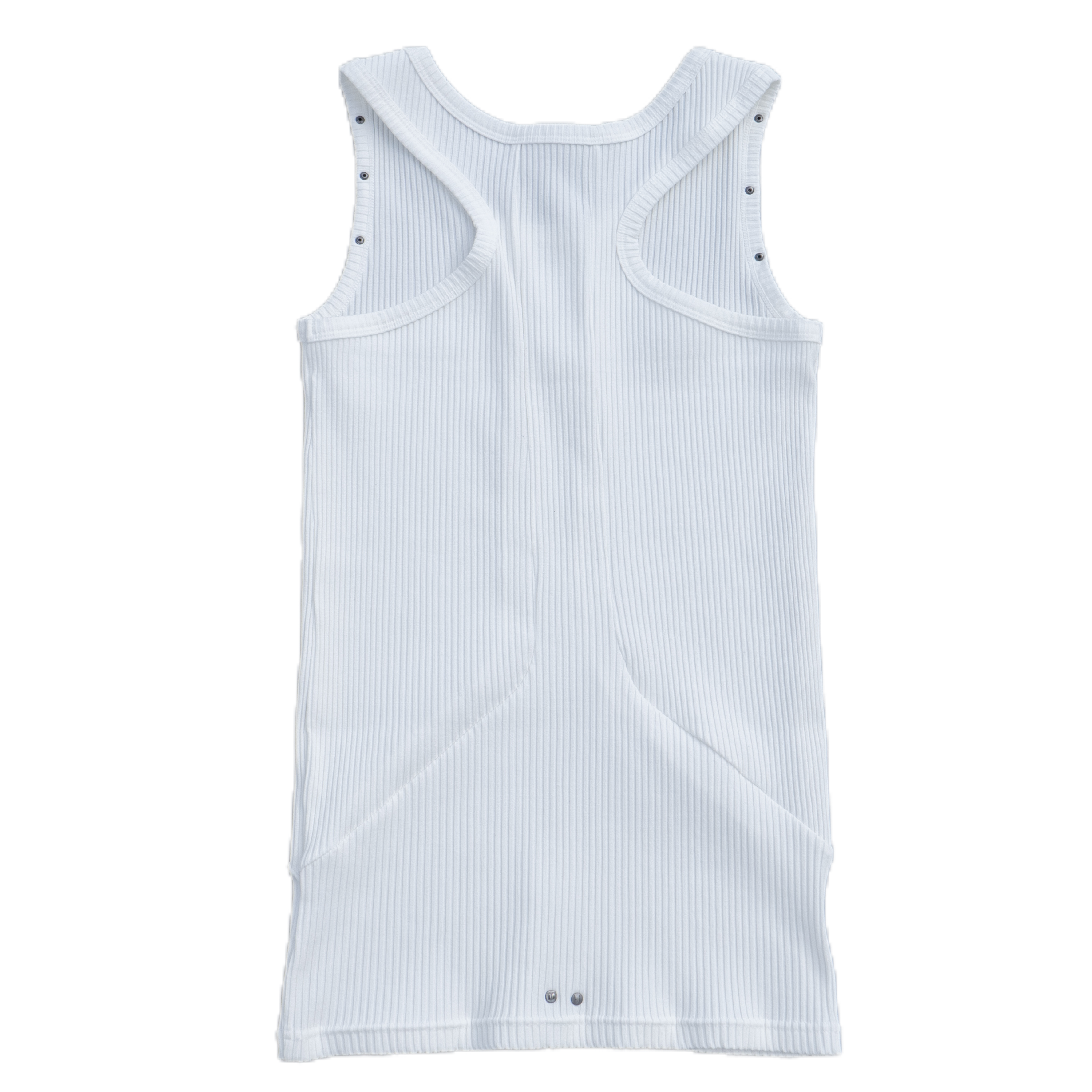 meriHari metal tag tank top white